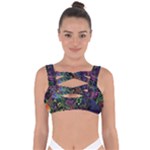 Trippy Dark Psychedelic Bandaged Up Bikini Top