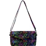 Trippy Dark Psychedelic Removable Strap Clutch Bag