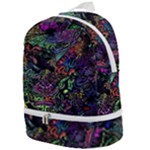 Trippy Dark Psychedelic Zip Bottom Backpack