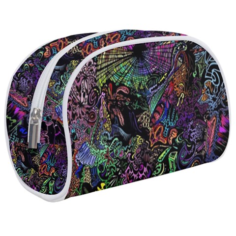 Trippy Dark Psychedelic Make Up Case (Medium) from ArtsNow.com