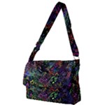 Trippy Dark Psychedelic Full Print Messenger Bag (L)