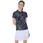 Trippy Dark Psychedelic Women s Polo T-Shirt