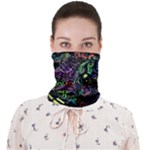 Trippy Dark Psychedelic Face Covering Bandana (Adult)