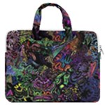 Trippy Dark Psychedelic MacBook Pro 13  Double Pocket Laptop Bag