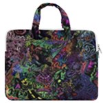 Trippy Dark Psychedelic MacBook Pro 16  Double Pocket Laptop Bag 