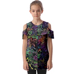 Fold Over Open Sleeve Top 