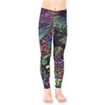Trippy Dark Psychedelic Kids  Classic Winter Leggings