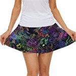 Trippy Dark Psychedelic Women s Skort