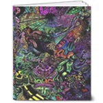 Trippy Dark Psychedelic 8  x 10  Softcover Notebook