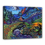 Psychedelic Landscape Canvas 20  x 16  (Stretched)