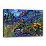 Psychedelic Landscape Canvas 18  x 12  (Stretched)