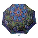 Psychedelic Landscape Folding Umbrellas