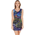 Psychedelic Landscape Bodycon Dress