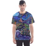 Psychedelic Landscape Men s Sport Mesh T-Shirt
