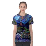 Psychedelic Landscape Women s Sport Mesh T-Shirt