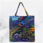 Psychedelic Landscape Grocery Tote Bag