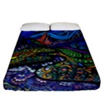 Psychedelic Landscape Fitted Sheet (Queen Size)