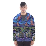 Psychedelic Landscape Men s Hooded Windbreaker
