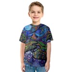 Psychedelic Landscape Kids  Sport Mesh T-Shirt