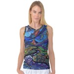 Psychedelic Landscape Women s Basketball Tank Top