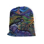 Psychedelic Landscape Drawstring Pouch (XL)