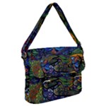 Psychedelic Landscape Buckle Messenger Bag
