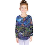 Psychedelic Landscape Kids  Long Sleeve T-Shirt
