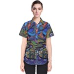 Psychedelic Landscape Women s Short Sleeve Shirt
