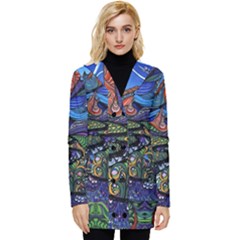 Button Up Hooded Coat  