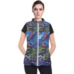 Psychedelic Landscape Women s Puffer Vest