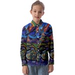Psychedelic Landscape Kids  Long Sleeve Shirt