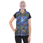 Psychedelic Landscape Women s Button Up Vest