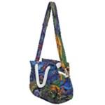 Psychedelic Landscape Rope Handles Shoulder Strap Bag