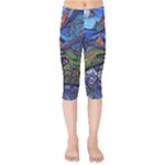 Psychedelic Landscape Kids  Capri Leggings 