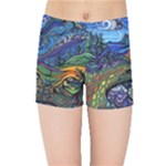 Psychedelic Landscape Kids  Sports Shorts