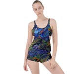 Psychedelic Landscape Boyleg Tankini Set 