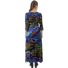 Button Up Boho Maxi Dress 
