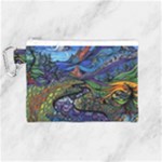 Psychedelic Landscape Canvas Cosmetic Bag (Medium)