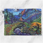 Psychedelic Landscape Canvas Cosmetic Bag (XXL)