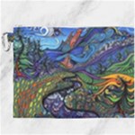 Psychedelic Landscape Canvas Cosmetic Bag (XXXL)