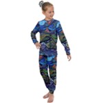 Psychedelic Landscape Kids  Long Sleeve Set 