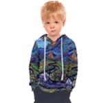 Psychedelic Landscape Kids  Overhead Hoodie