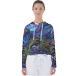 Psychedelic Landscape Women s Slouchy Sweat