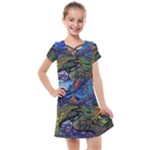 Psychedelic Landscape Kids  Cross Web Dress