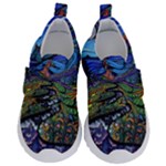 Psychedelic Landscape Kids  Velcro No Lace Shoes