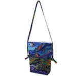 Psychedelic Landscape Folding Shoulder Bag
