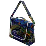 Psychedelic Landscape Box Up Messenger Bag