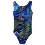 Psychedelic Landscape Kids  Cut-Out Back One Piece Swimsuit