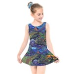 Psychedelic Landscape Kids  Skater Dress Swimsuit