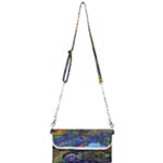 Psychedelic Landscape Mini Crossbody Handbag